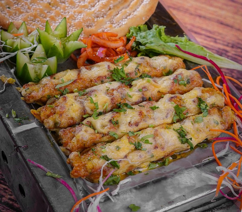 Chicken Reshmi Kabab (4 Seekh)