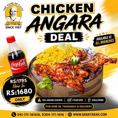 Angara Grilled Chicken With Rice n Drink